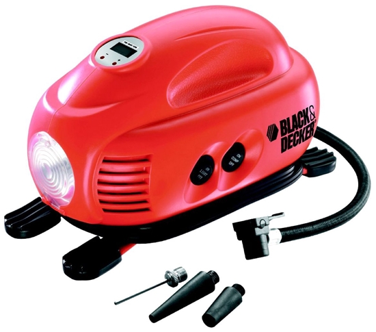 Изображение BLACK + DECKER compressor ASI200-XJ, 8,27bar, air pump (orange / black