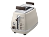 Picture of DELONGHI Icona Vintage Toaster CTOV 2103.BG 900W, Stainless steel, Crumb tray, Defrost, Beige