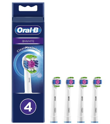 Attēls no Oral-B | Replaceable toothbrush heads, 4 pcs | Refill CleanMaximiser 3D