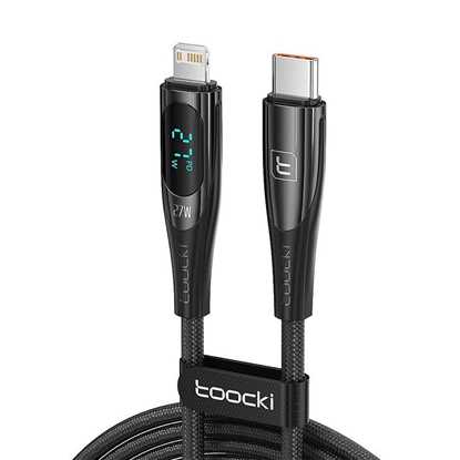 Attēls no Toocki Charging Cable 1m / 27W / Lightning / PD