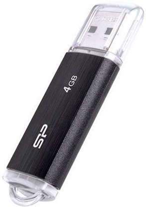 Attēls no SILICON POWER Ultima U02 Pendrive USB flash drive 4 GB USB 2.0 (SP004GBUF2U02V1K) Black