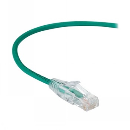 Attēls no BLACKBOX CAT6A UTP SLIM-NET PATCH CABLE, 28AWG, 500-MHZ, PVC - GREEN, 3.6M