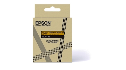 Attēls no Epson C53S672076 label-making tape Black on yellow