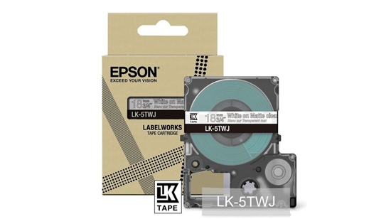 Picture of Epson LK-5TWJ Transparent, White