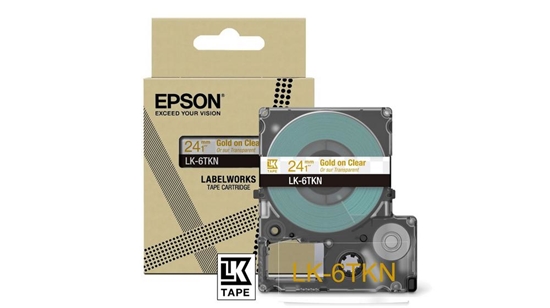 Изображение Epson LK-6TKN Gold, Transparent