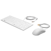 Picture of HP Healthcare Wired Mouse Keyboard Combo - IP65 rated (dust proof, water resistant), sanitizable - White - US ENG