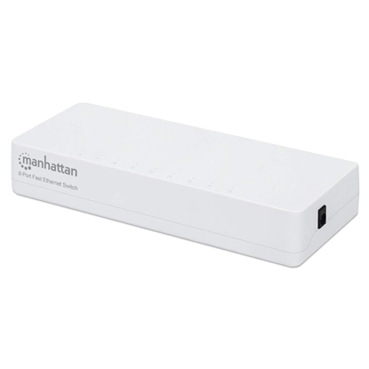 Изображение Manhattan 8-Port Fast Ethernet Switch, Plastic, Three Year Warranty, Box