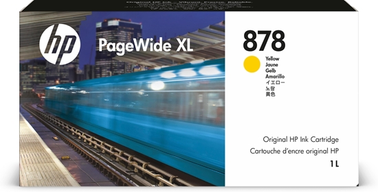 Picture of HP 878 1-liter Yellow PageWide XL Ink Cartridge