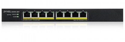 Picture of ZYXEL GS1915-8EP 8-PORT GBE POE SMART HYBRID MODE SWITCH, STANDALONE OR NEBULAFLEX CLOUD 60 WATT 802.3AT DESKTOP FANLESS