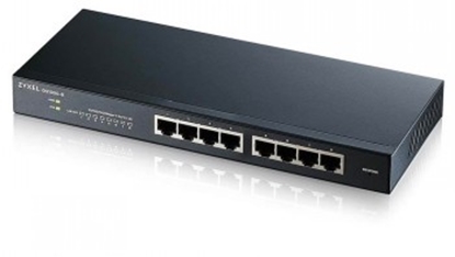 Picture of ZYXEL GS1900-8 V2, 8 PORT GBE L2 SMART SWITCH, DESKTOP, FANLESS