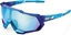 Picture of 100% Okulary 100% SPEEDTRAP Matte Metallic Into the Fade - Blue Topaz Multilayer Mirror Lens (Szkła Błękitne Lustrzane Wielowarstwowe LT 11% + Szkła Przeźroczyste LT 93%) (NEW 2021)