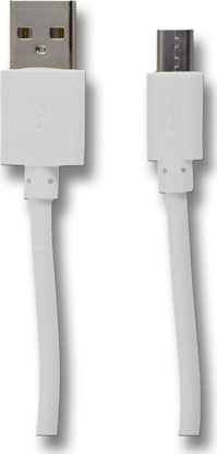 Attēls no 2GO USB Lade-/Datenkabel Micro-USB 100cm weiß