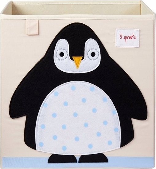 Picture of 3 Sprouts 3 Sprouts - Storage Box - Black Penguin /Furniture /Black Penguin