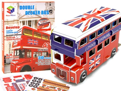 Изображение 3D dėlionė Londono autobusas