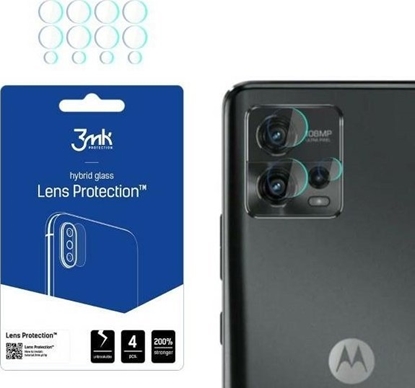 Picture of 3MK Szkło hybrydowe na obiektyw aparatu 3MK Lens Protect Motorola Moto G72 [4 PACK]