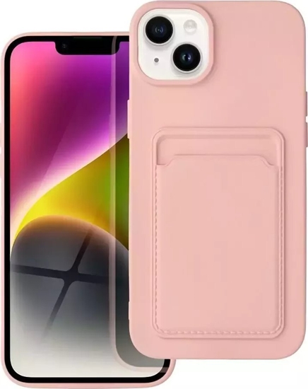 Picture of 4kom.pl Futerał CARD CASE do IPHONE 14 PLUS różowy