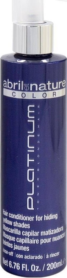 Picture of ABRIL ET NATURE_Color Platinum Hair Conditioner Hiding Yellow Shades odżywka do włosów normalizująca żółty odcień 200ml