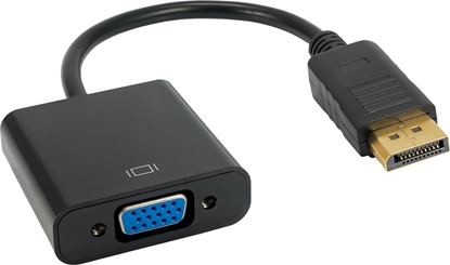 Attēls no Adapter AV Akyga DisplayPort - D-Sub (VGA) czarny (AK-AD-36)