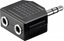 Picture of Adapter AV Goobay Jack 3.5mm - Jack 3.5mm x2 czarny (RB11104)