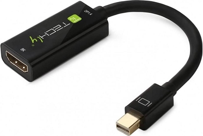 Attēls no Adapter AV Techly DisplayPort Mini - HDMI czarny (IADAP MDP-HDMIF8K)