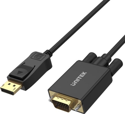 Изображение Adapter AV Unitek DisplayPort - D-Sub (VGA) czarny (Y-5118F)