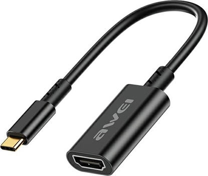 Attēls no Adapter USB Awei AWEI Adapter CL-217T USB-C/HDMI czarny/black 4k/30Hz