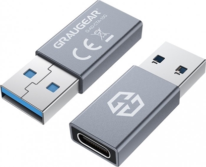 Picture of Adapter USB Graugear USB-C - USB Srebrny  (G-AD-CTA-10G)