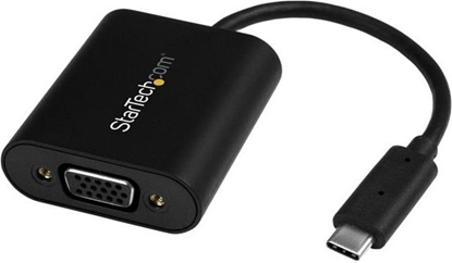 Изображение Adapter USB StarTech USB-C - VGA Czarny  (CDP2VGASA)