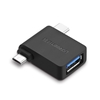 Picture of Adapter USB Ugreen microUSB - USB + USB-C Czarny  (30453)