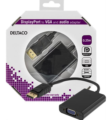 Attēls no Adapteris DELTACO Adapteris  DP-VGA10-K