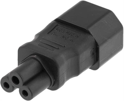 Attēls no Adapteris DELTACO DEL-1011, IEC 60320 C14 to IEC 60320 C5, 250V/2.5A, black