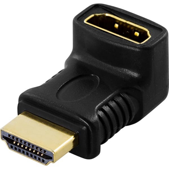 Picture of Adapteris DELTACO HDMI-M - HDMI-F, kampinis / HDMI-14B