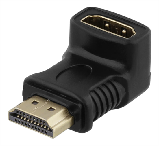 Picture of Adapteris DELTACO HDMI-M - HDMI-F, kampinis / HDMI-14G