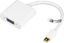 Attēls no Adapteris DELTACO mini DisplayPort to VGA,20 pin ha - 15 pin ho,0.2m,white