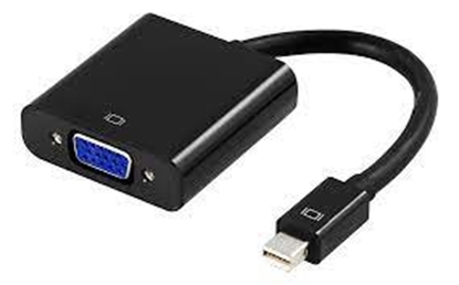 Attēls no Adapteris DELTACO VGA - miniDisplayPort, 1080p 60Hz, 0.2m, juodas / DP-VGA3-K / 00110026