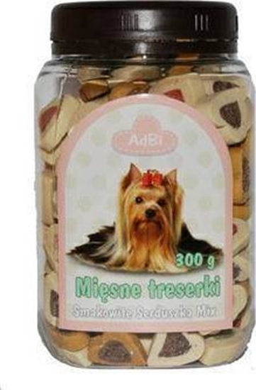 Изображение ADBI AdBI 300g MIĘSNE TRESERKI SERDUSZKA MIX /30