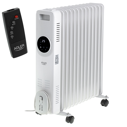 Picture of Adler AD 7826 | Oil Filled Radiator | 2500 W | Number of power levels 3 | White