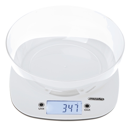 Attēls no Adler Kitchen Scale with a bowl | MS 3179w | Graduation 1 g | Display type LCD | White