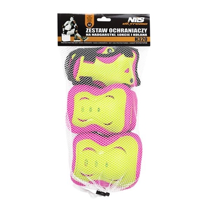 Attēls no Aizsargi H320 SIZE XL PINK-LIME NILS EXTREME