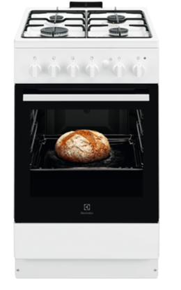 Изображение Akcija! Electrolux gāzes plīts, 50cm, balta