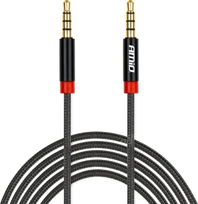 Attēls no AMiO Kabel aux mini jack 3,5mm oplot 200cm amio-03270