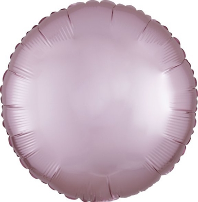 Attēls no AMSCAN Balon foliowy Lustre Pastel różowy okrągły 43cm 9914119