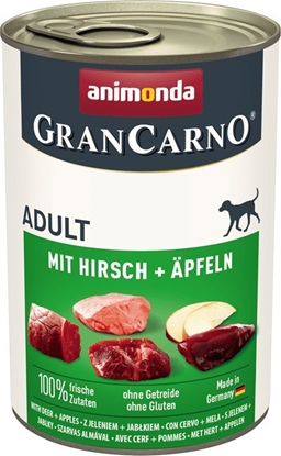 Attēls no Animonda ANIMONDA GranCarno Adult Dog smak: Jeleń i jabłko 400g