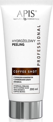 Attēls no Apis Apis Coffee Shot hydrożelowy peeling z kwasem kawowym i ziarenkami kawy arabica 200ml