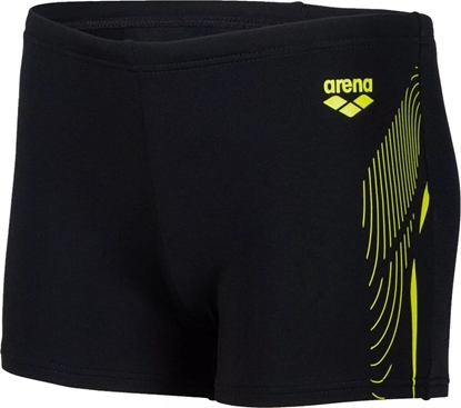 Изображение Arena Dziecięce bokserki kąpielowe Arena BOY'S SWIM SHORT GRAPHIC black-soft green rozmiar 152