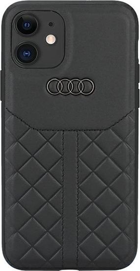 Picture of Audi Audi Genuine Leather iPhone 11 / Xr 6.1" czarny/black hardcase AU-TPUPCIP11R-Q8/D1-BK