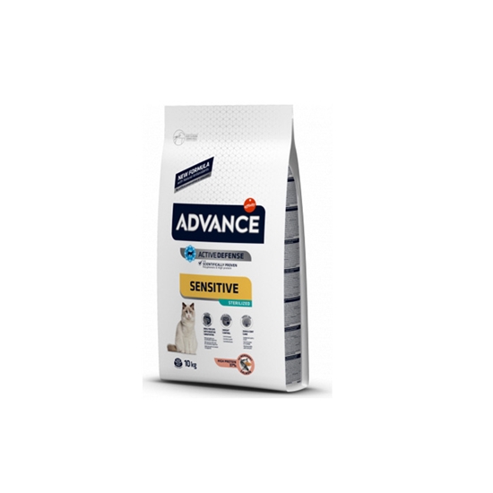 Picture of Barība kaķiem Advance Adult Sensitive s&r lasis, rīsi 3kg