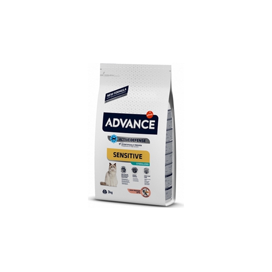 Изображение Barība kaķiem Advance Adult Ster., Sens. s&b lasis, rīsi 3kg