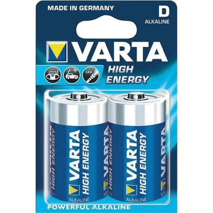 Attēls no BATD.ALK.VE2; LR20/D baterijas Varta Energy Alkaline MN1300/4920 iepakojumā 2 gb.