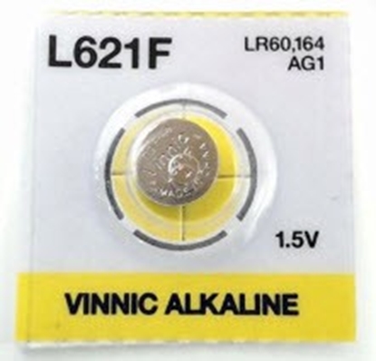 Attēls no BATG1.VNC; G1 baterija Vinnic Alkaline LR621/AG1 bez iepakojuma 1gb.